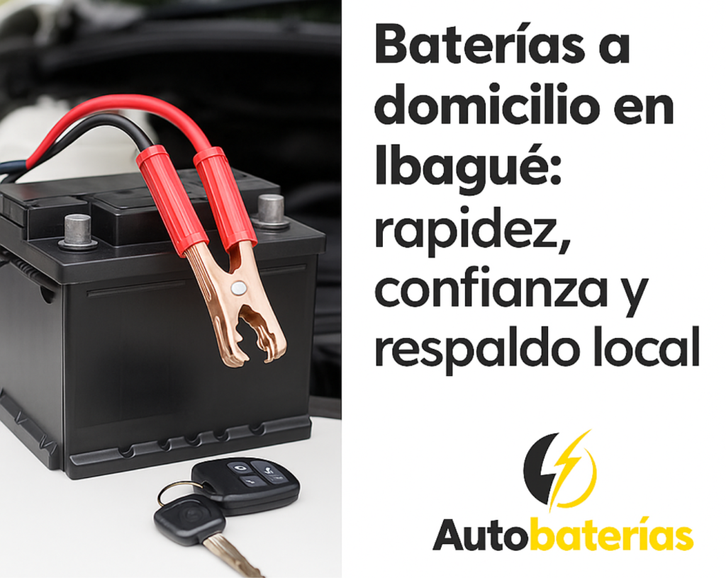 Baterías a domicilio en Ibagué
