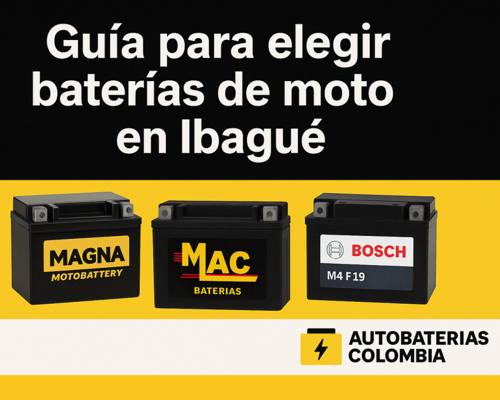 Guía para elegir baterías de moto en Ibagué